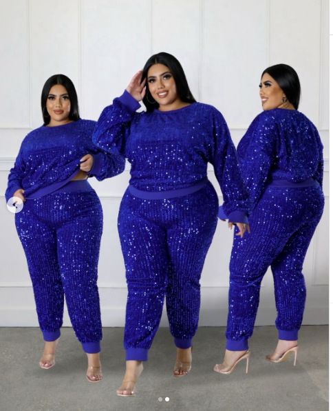 Elegant High Waist Sequin Pantsuit For Women - Long Sleeve Sparkly Trousers Set, Party Wear & Evening Outfit_ecoleips.com