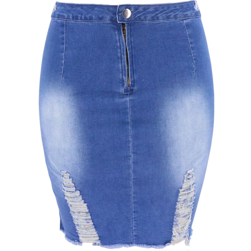 Women's Clothing Summer Internet Celebrity Hole Hip Skirt_ecoleips.com