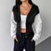AD698 Cross-border Autumn And Winter New Hooded Zip-up Color-block Slim-fit Stylish Comfortable Versatile_ecoleips.com