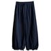 Korean Style High-Waisted Slimming Cropped Lantern Pants for Women Casual Loose Wide Leg Tulip Pants New Spring Autumn_ecoleips.com