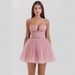Sweet Mesh Patchwork Princess Tutu Dress Backless Mini Sexy Slim Fit Suspender For Women New 2025_ecoleips.com