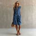 Women's Linen Button down Shirt Summer Casual Blouse Top Sleeveless Comfortable Breathable Vacation Beach Lounge Wear Shorts Set_ecoleips.com