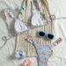 Women's Floral Print High Waist Bikini Set - Ruffled Backless Swimwear For Beach & Pool - Soft Polyester Spandex Blend_ecoleips.com