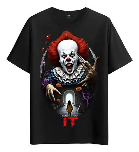 Women's T-Shirts Tshirt Muscle Freaks Evil Clown Horror Style Pennywise_ecoleips.com