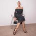 Autumn Long Sleeve Dress Women Sexy Slim Fit Off Shoulder Mesh Polka Dot Patchwork Dress For Ladies_ecoleips.com