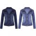 Women's Clothing Autumn And Winter New Short Slim Fitting Stretch Denim Jacket Top Jacket Denim Jacket_ecoleips.com