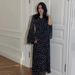 European And American 2026 Spring New Chiffon Printed Ruffle Sleeve Elegant Long Asymmetrical Patchwork Dress_ecoleips.com