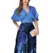Women's Retro Tie Dye Midi Skirt Set Pleated A-Line Summer Independent Ink Wash New Style_ecoleips.com