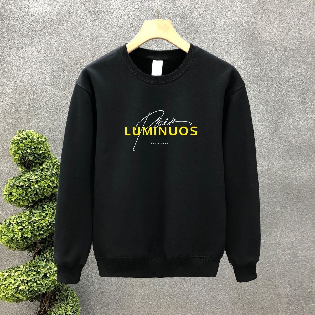 FW25 Matching Couple Cotton Crew Neck Sweatshirt - His & Hers_ecoleips.com