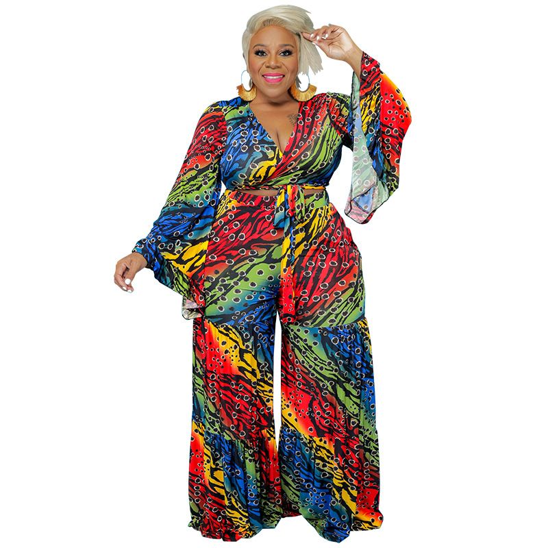 Plus Size Women's Fashion Set With Bell Sleeves Autumn Winter For Women's Clothing_ecoleips.com
