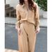 Age-Reducing Summer Outfit Set With Elegant Sophisticated Salt Style Sunscreen Shirt And Long Pants For Women_ecoleips.com