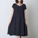 Cotton And Linen Casual Dresses; Artistic Dresses; Women's Clothing In Large Sizes; Short-Sleeved Designs With Round Nec_ecoleips.com