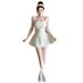 French-style Polka Dot Suspender For Petite Women, Summer 2026 New Model, Stunningly Elegant A-line Puffy Short Dress_ecoleips.com