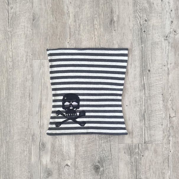 Women's Printed Backless Tank Top Summer Fashion Striped Design Skull Pattern Trendy Strapless Bra Wholesale Hot Girl Personality_ecoleips.com