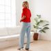 Voya Women's Ins Loose Casual Strap Vacation Top With Ruffled Edges And Short Sleeves_ecoleips.com