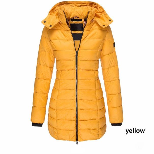 Women's Clothing Cotton Padded Jacket Women's Mid Length Slim Fitting Cotton Padded Jacket Warm Winter Coats Padded Jacket_ecoleips.com