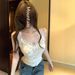 Korean-style Pure Desire Lace Tank Top For Women, 2025 Spring New Fashion Versatile Slim-fit Bustier Sexy Camisole_ecoleips.com
