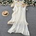 Yellow Ruffled Two Piece Suit for Women Slimming Elegant Sophisticated Resort Style Perfect for Spring And Autumn_ecoleips.com
