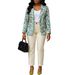 Women's Clothing Elegant Women's Two Piece Set Fashionable Suit Jacket And Pants Long Sleeve For Formal & Casual For Women_ecoleips.com