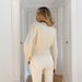 Elegant Women's Button Knit Cardigan Solid Color Top European American Style Spring Summer_ecoleips.com