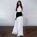 Women's Clothing New Solid Color Long Sleeve Round Neck Splicing Slim Hip Dress_ecoleips.com