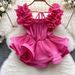 Women's Clothing Design Niche Ruffled Vest Outerwear For Women In Summer Sweet And Spicy Waist Short Top Crop Top_ecoleips.com