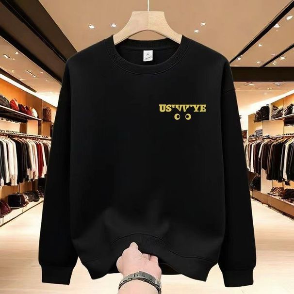 FW25 Matching Couple Cotton Crew Neck Sweatshirt - His & Hers_ecoleips.com