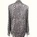 Women's Clothing Snakeskin Print Slim Fit Shirt Modern Style Sophisticated Snake Print Blouse – Slim-Fit Long Sleeve Shirt For Modern Elegance_ecoleips.com