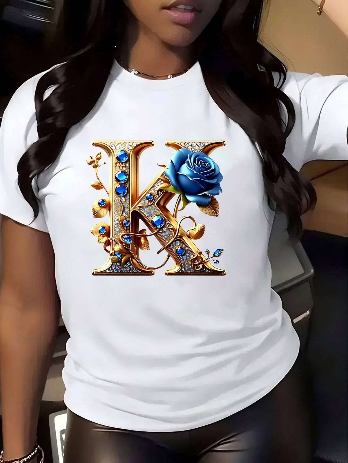 Printed T-shirts, Short-sleeved Round Neck Casual Tops, Spring And Summer Women's Clothing_ecoleips.com