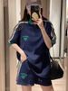 Women's Plus Size Casual Sportswear Set Summer Fashionable Loose Two Piece Hong Kong Style Suitable For Petite Students_ecoleips.com