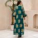 Muslim Robe Embroidered Ostrich Hair Gold Lace Evening Dress_ecoleips.com