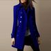 Women's Wool-Blend Trench Coat - Double-Breasted Mid-Length Coat For Autumn/Winter, Slim Fit, Polyester Blend, Office & Casual Wear_ecoleips.com