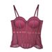 ng2510292 Cross-border Hot Item: European And American Solid Color Corset, Waist-slimming Mesh Fishbone Top, Sexy Outerwear_ecoleips.com