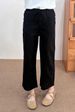 Suitable For All Seasons Comfortable High-Quality Elastic Waist Nine-Point Loose Solid Color Linen Simple Drawstring Casual Pants For Women_ecoleips.com