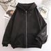 Women's Clothing Unisex Hooded Sweatshirt European American Style Autumn Winter Fleece Lined Thickened Women's Cardigan Fashion Coat 5046 Print_ecoleips.com