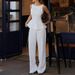Women's French Style Sleeveless Ruffle Top Waist Cinching Spring Summer Clothing_ecoleips.com