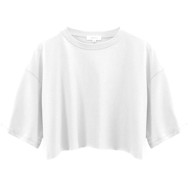 Spice Girl Short Sleeve T-Shirt Women's Summer Heavy Cotton Short Navel Crew Neck Sports Top_ecoleips.com