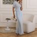 Summer New Knitted Dress Two-Piece Set Sexy Hollow Out Top High Waist Skirt Beach Vacation Outfit For Women_ecoleips.com