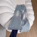 Women's Clothing High-Waisted Washed Flared Jeans Stretchy Slimming Light Colored Flared Pants For Pear Shaped And Petite Figures Spring Style_ecoleips.com