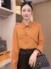 Hong Kong-style Women's Spring Autumn Shirts Are Popular This Year, Featuring An Irregular Design For Outer Wear,_ecoleips.com