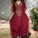 European American Style Cotton Gold Thread Embroidered Beach Sun Protection Shirt Loose Vacation Bikini Cover up Women's Clothing Swimwear 5 Colors_ecoleips.com