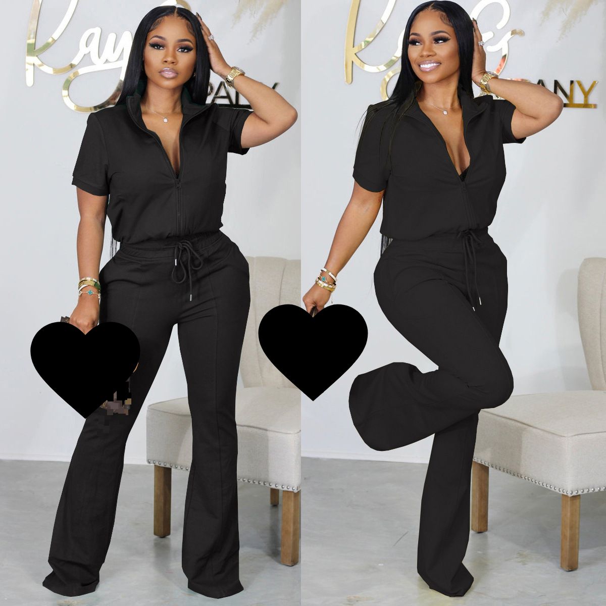 Women's Clothing New Long Sleeved Round Neck Sweatshirts, Elastic Waist Trousers, Casual And Fashionable Two Piece Suits_ecoleips.com