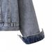 Women's Embroidered Denim Jacket With Beads & Pearls – Oversized Casual Coat, Comfortable & Stylish, S-5XL (Black/Blue)_ecoleips.com