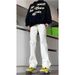 High-Waisted Flare Jeans For Women – Stretchy Bootcut Trousers With Vintage Buttons (S-3XL, Polyester Denim-Like, Office-to-Weekend Pants)_ecoleips.com