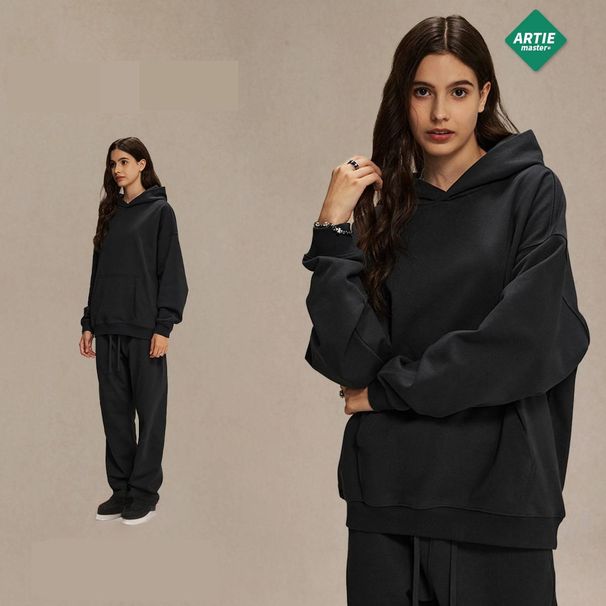 Women's Clothing Oversized Streetwear Hoodie & Sweatpants Set - Casual High Street Style, Soft Cotton Blend, Comfortable Loungewear_ecoleips.com
