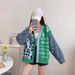 Leopard Print Knit Cardigan – Denim & Nylon-Polyester Blend Oversized Open Front Sweater | One Size | 4 Bold Colors | Y2K Streetwear_ecoleips.com