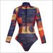Women's Clothing Women's Style Long Sleeved One Piece Swimsuit SPF Sun Protection Long Pants Krupniki Swimwear Modest Coverage, Beach & Pool Ready_ecoleips.com