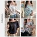 Women's Clothing One Shoulder Grey T-Shirt Loose Fit High-End Casual Top With Drop Shoulder Design For Spring Summer Short Sleeve_ecoleips.com