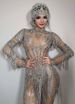 Rhinestone Tassel Faux Sheer Latin Dance Costume Sexy Women's Party Wear For Bars Nightclubs DS Stage Outfits Niche Luxury_ecoleips.com