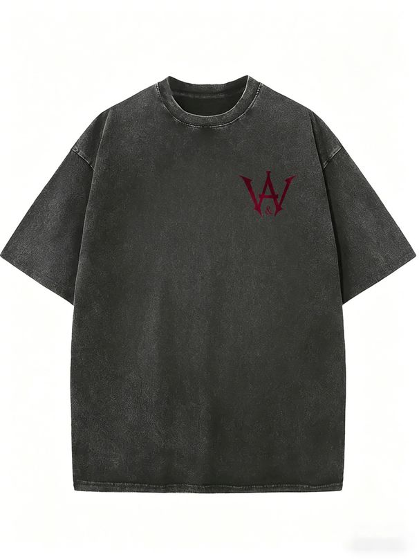 Women's Everyday Casual Tee, Retro Wash Oversized Summer Top_ecoleips.com